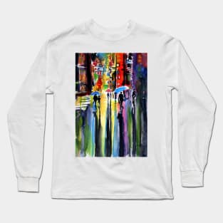 Raining at night Long Sleeve T-Shirt